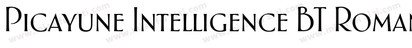 Picayune Intelligence BT Roman字体转换